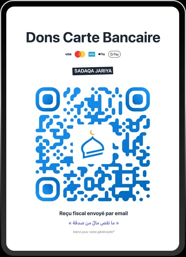 Borne QR Donoor