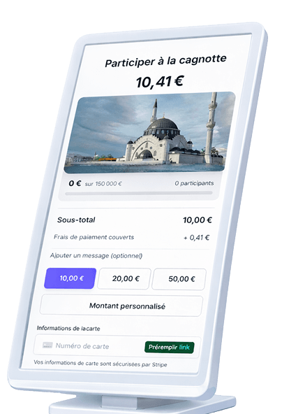 Cagnotte Kiosk Donoor