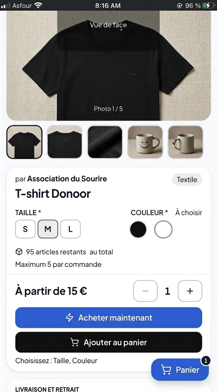 Suivi des commandes de la boutique : paiement, préparation et remise à l'acheteur