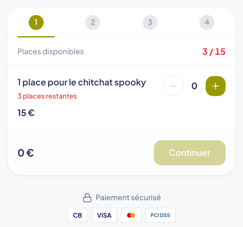 Billet d'événement avec QR code affiché sur smartphone